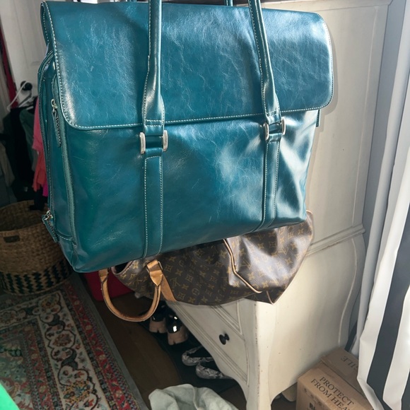 Buxton Handbags - Buxton Teal organizer/Laptop Bag